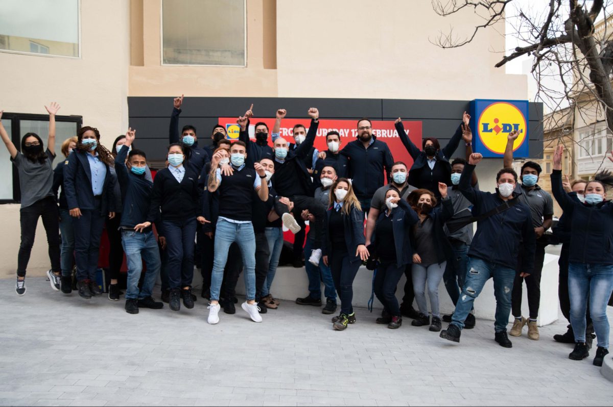 Lidl Malta Sales Operations Manager celebrates opening of ninth Maltese
