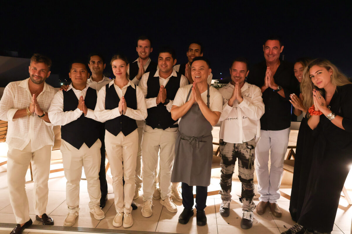 The Anaalā team celeberates a successful first night
